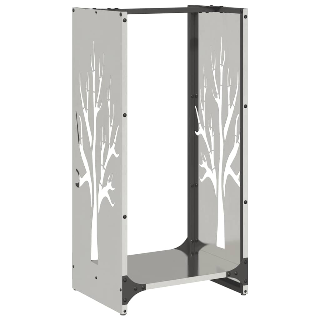 Firewood Rack 40x30x80 cm Stainless Steel