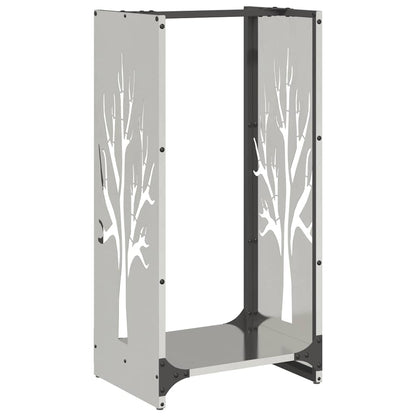 Firewood Rack 40x30x80 cm Stainless Steel