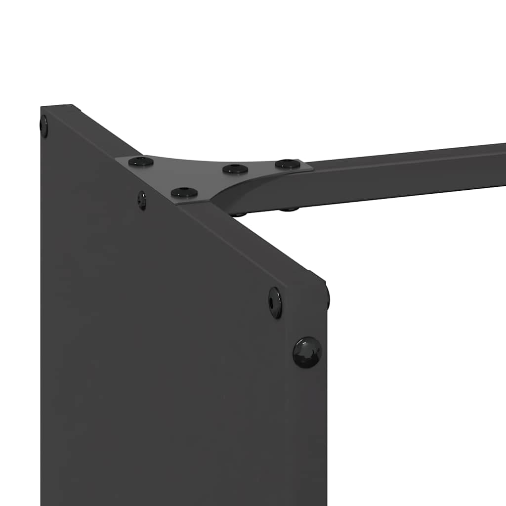 Firewood Rack Black 40x30x80 cm Cold-rolled steel