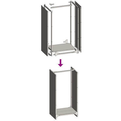 Firewood Rack Black 40x30x80 cm Cold-rolled steel