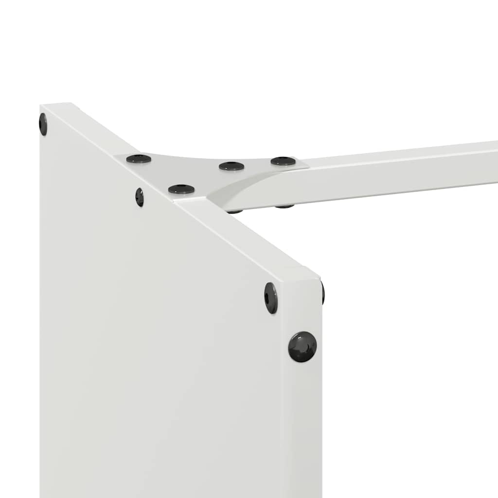 Firewood Rack White 40x30x80 cm Cold-rolled steel