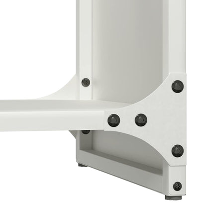 Firewood Rack White 40x30x80 cm Cold-rolled steel