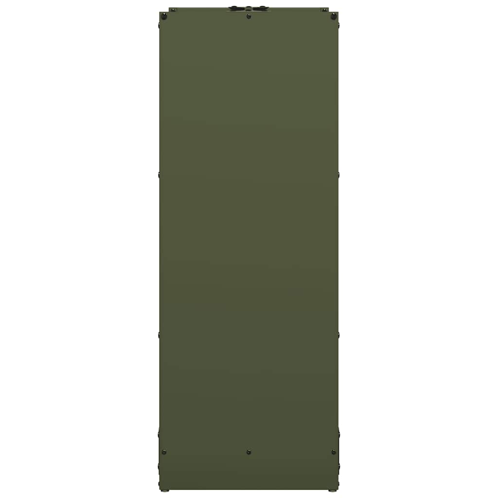 Firewood Rack Olive Green 40x30x80 cm Cold-rolled steel