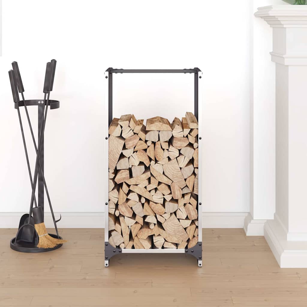 Firewood Rack 40x30x80 cm Stainless Steel