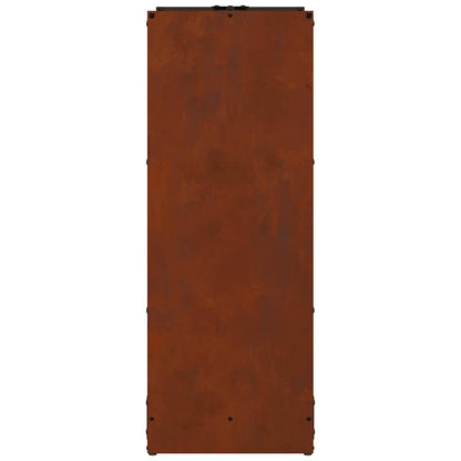 Firewood Rack 40x30x80 cm Weathering Steel