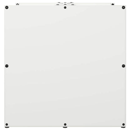 Firewood Rack White 40x40x40 cm Cold-rolled steel