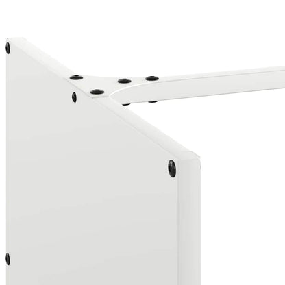 Firewood Rack White 40x40x40 cm Cold-rolled steel