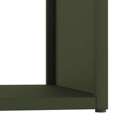 Firewood Rack Olive Green 40x40x40 cm Cold-rolled steel