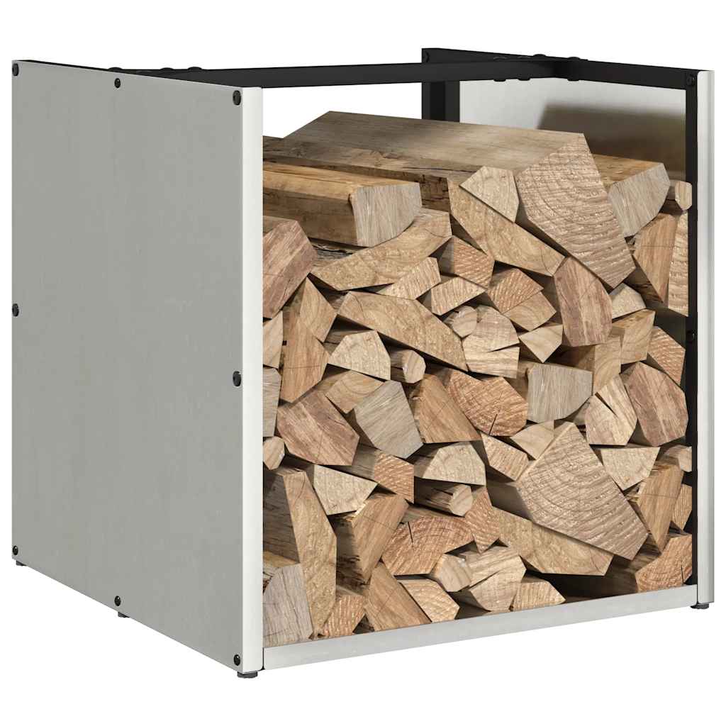 Firewood Rack 40x40x40 cm Stainless Steel