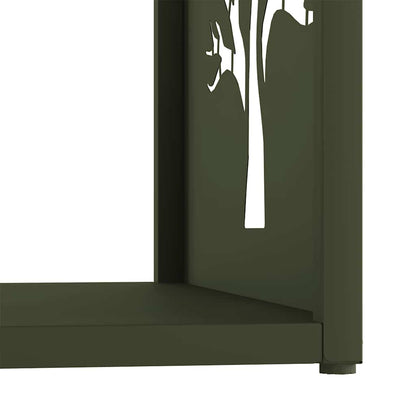 Firewood Rack Olive Green 40x40x40 cm Cold-rolled steel
