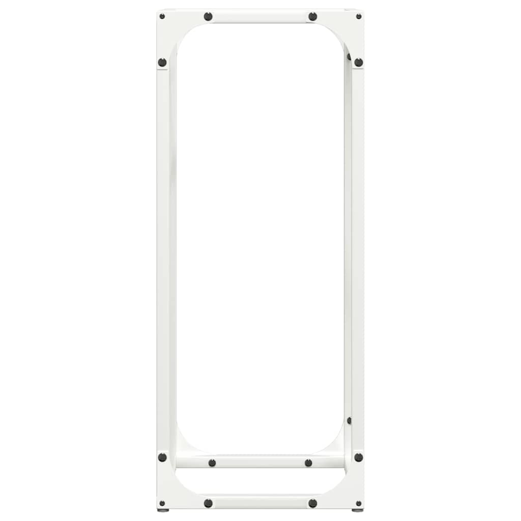 Firewood Rack White 25x25x60 cm Cold-rolled steel
