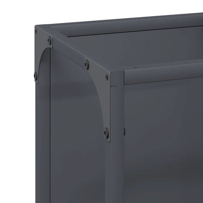 Firewood Rack Anthracite 25x25x60 cm Cold-rolled steel