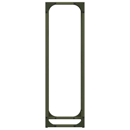Firewood Rack Olive Green 25x25x80 cm Cold-rolled steel
