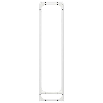 Firewood Rack White 25x25x100 cm Cold-rolled steel