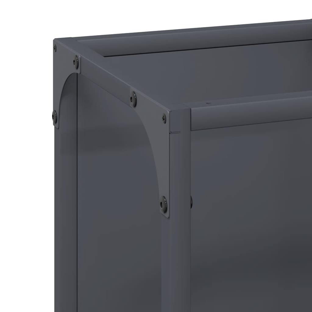 Firewood Rack Anthracite 25x25x100 cm Cold-rolled steel