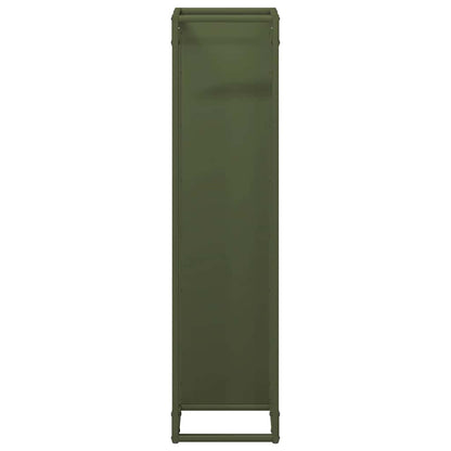 Firewood Rack Olive Green 25x25x100 cm Cold-rolled steel