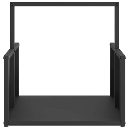Firewood Rack Black 40x40x40 cm Cold-rolled steel