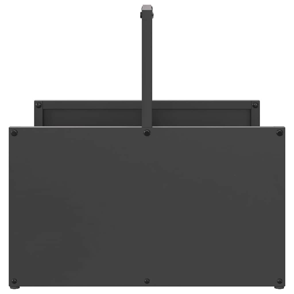 Firewood Rack Black 40x40x40 cm Cold-rolled steel