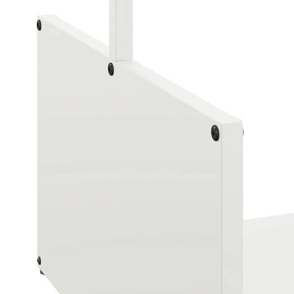 Firewood Rack White 40x40x40 cm Cold-rolled steel