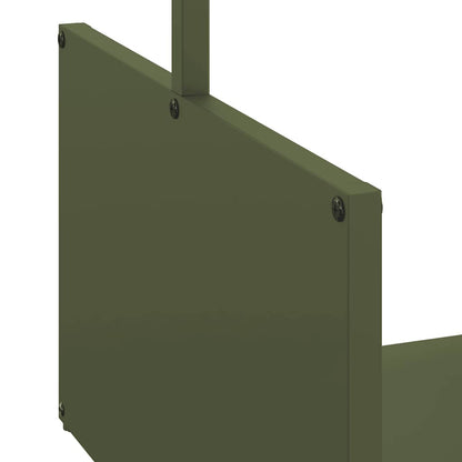 Firewood Rack Olive Green 40x40x40 cm Cold-rolled steel