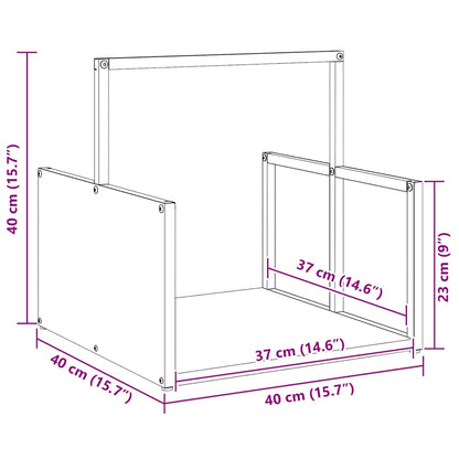 Firewood Rack Olive Green 40x40x40 cm Cold-rolled steel