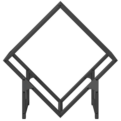 Firewood Rack Black 50x25x50 cm Cold-rolled steel
