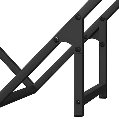Firewood Rack Black 50x25x50 cm Cold-rolled steel