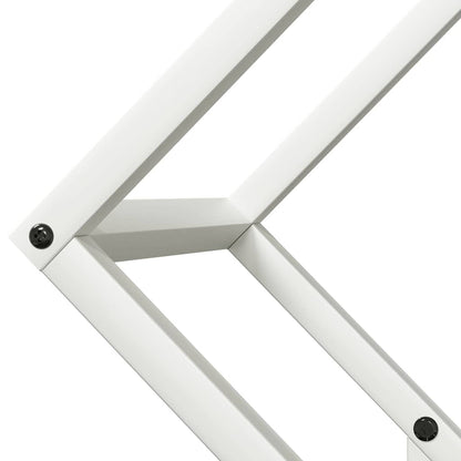 Firewood Rack White 50x25x50 cm Cold-rolled steel