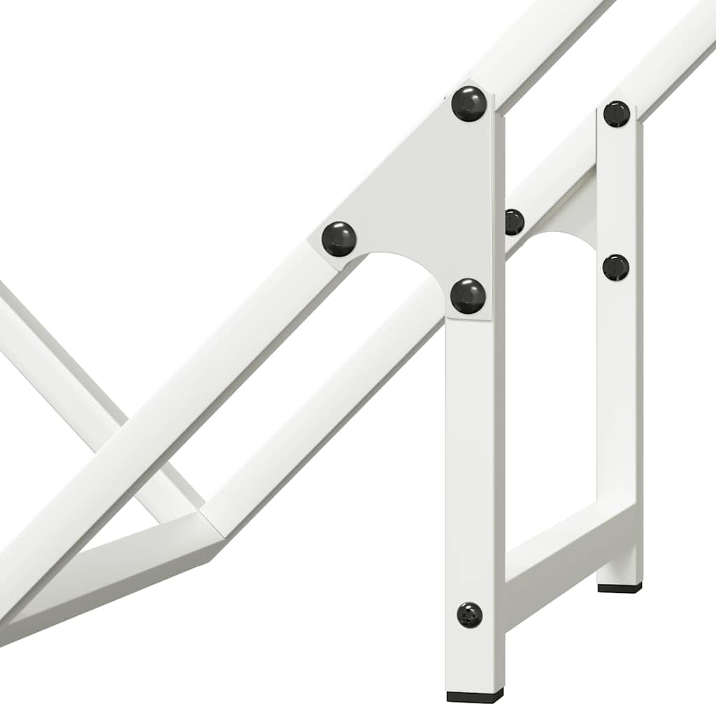 Firewood Rack White 50x25x50 cm Cold-rolled steel