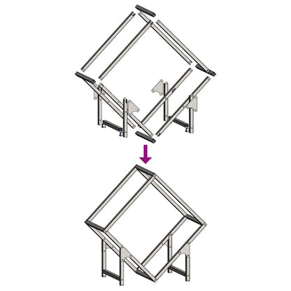 Firewood Rack White 50x25x50 cm Cold-rolled steel