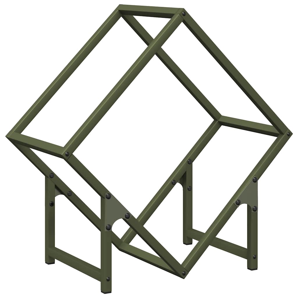 Firewood Rack Olive Green 50x25x50 cm Cold-rolled steel