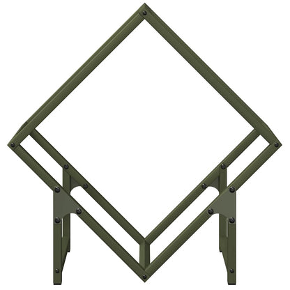 Firewood Rack Olive Green 50x25x50 cm Cold-rolled steel