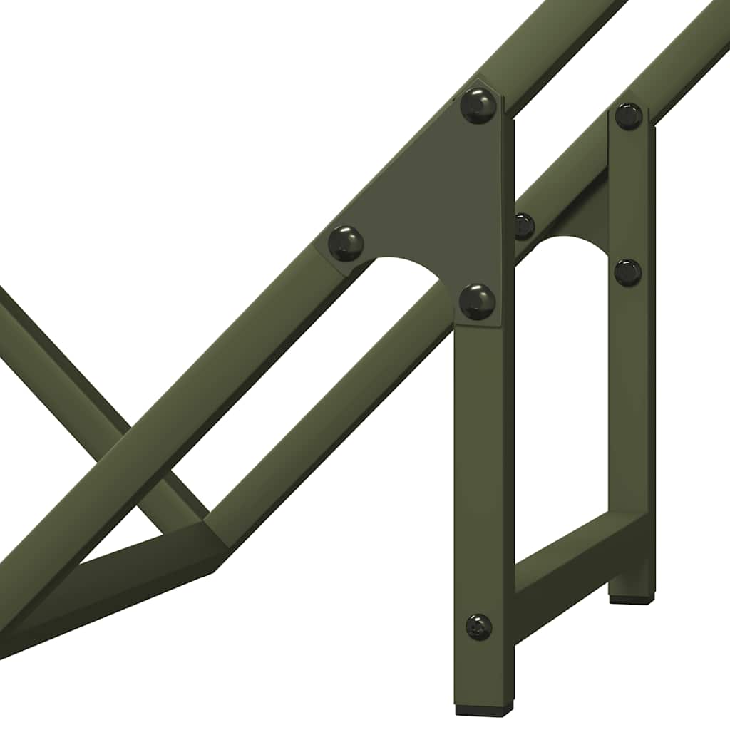 Firewood Rack Olive Green 50x25x50 cm Cold-rolled steel