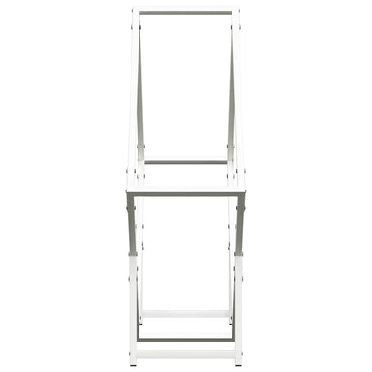 Firewood Rack White 80x25x80 cm Cold-rolled steel