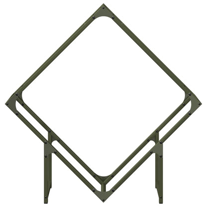 Firewood Rack Olive Green 80x25x80 cm Cold-rolled steel