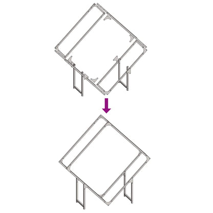Firewood Rack Black 100x25x100 cm Cold-rolled steel