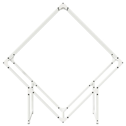 Firewood Rack White 100x25x100 cm Cold-rolled steel
