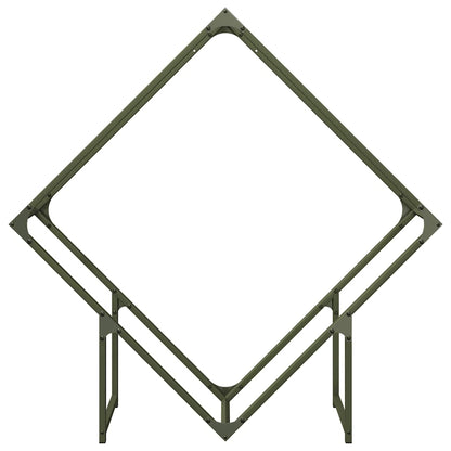 Firewood Rack Olive Green 100x25x100 cm Cold-rolled steel