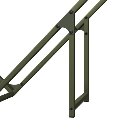 Firewood Rack Olive Green 100x25x100 cm Cold-rolled steel