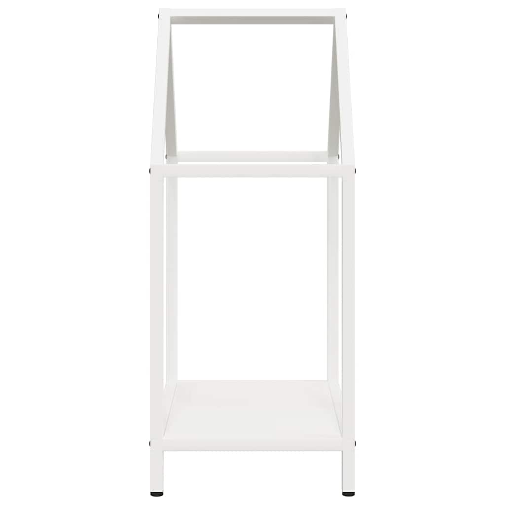 Firewood Rack White 40x25x60 cm Cold-rolled steel