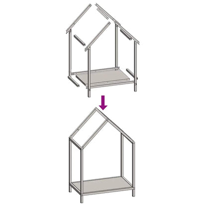 Firewood Rack Anthracite 40x25x60 cm Cold-rolled steel