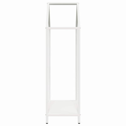 Firewood Rack White 40x25x90 cm Cold-rolled steel
