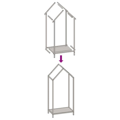 Firewood Rack Olive Green 40x25x90 cm Cold-rolled steel