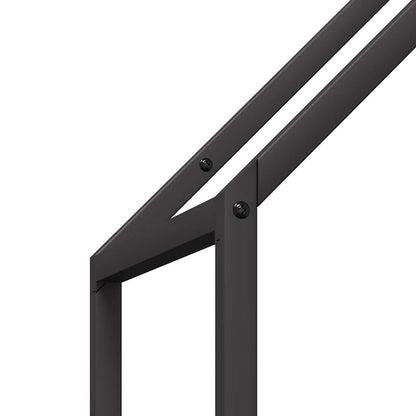 Firewood Rack Black 40x25x120 cm Cold-rolled steel
