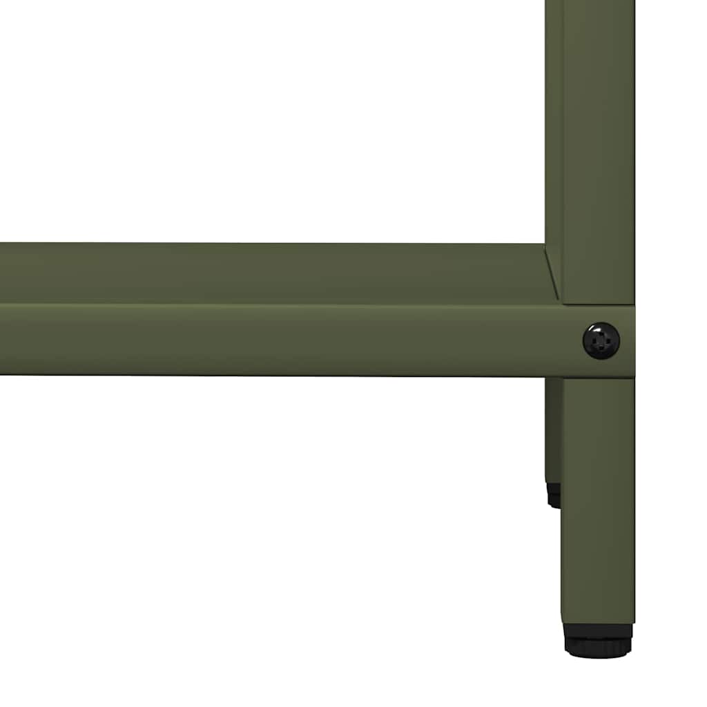 Firewood Rack Olive Green 40x25x120 cm Cold-rolled steel