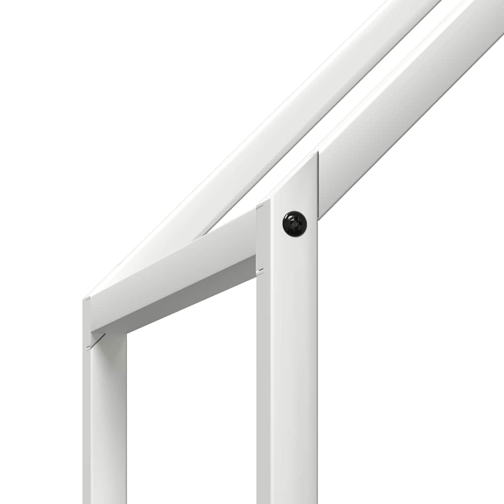 Firewood Rack White 60x25x60 cm Cold-rolled steel