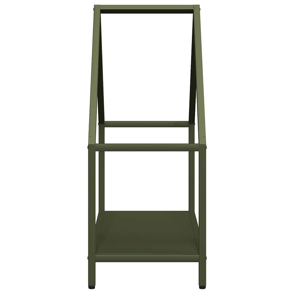 Firewood Rack Olive Green 60x25x60 cm Cold-rolled steel