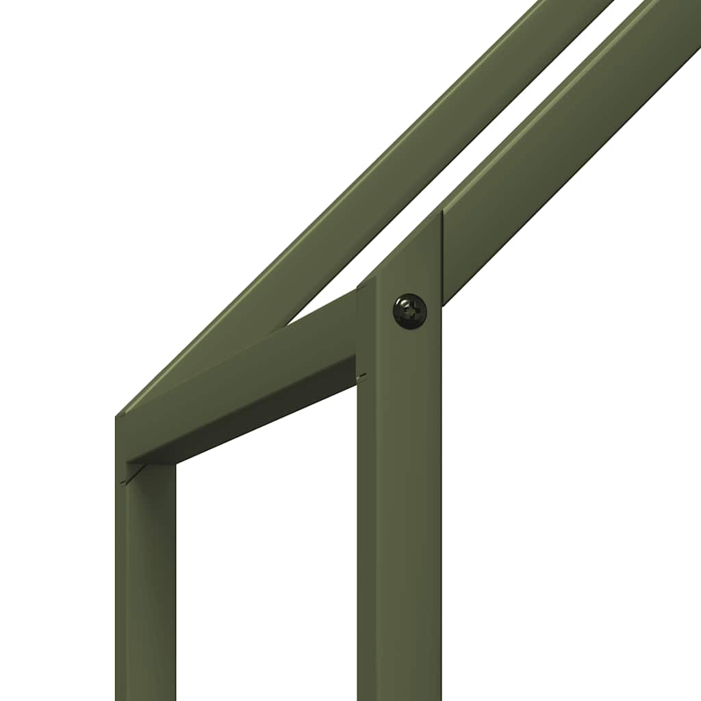 Firewood Rack Olive Green 60x25x60 cm Cold-rolled steel