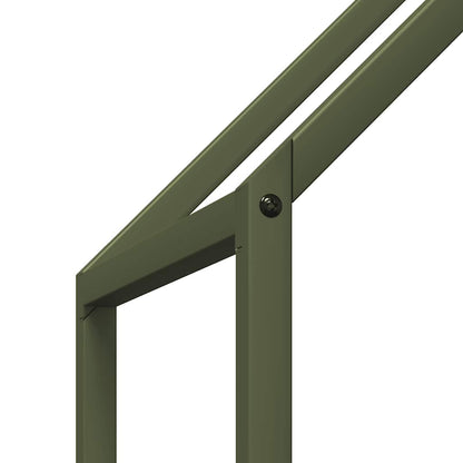 Firewood Rack Olive Green 60x25x60 cm Cold-rolled steel