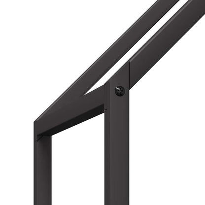 Firewood Rack Black 60x25x90 cm Cold-rolled steel